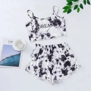 Summer Outfit Camisole and shorts halter shorts pajamas - Image 7