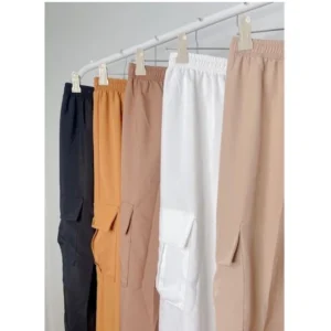 Cargo Pants/Taslan Fabric Jogger Pants with 2 pocket Free size - Image 6