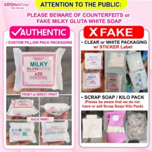 MILKY GLUTA WHITE X20 EXTREME WHITENING SOAP [GLUTATHIONE, NIACINAMIDE, COLLAGEN, VIT.C, HYALURONIC] - Image 9