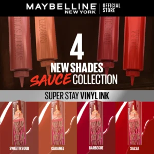 Maybelline Superstay Vinyl Ink Liquid Lipstick - 16HR Long Lasting, Transferproof, Smudgeproof - Image 2