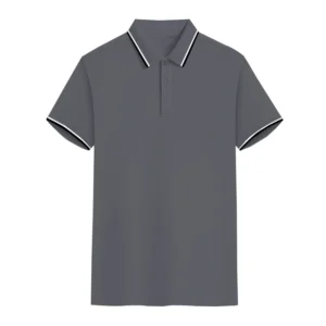 Unisex stripe polo shirt multiple color stand neck striped collar golf polo shirt for women men - Image 6