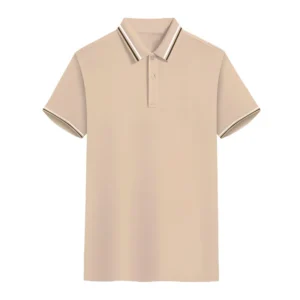 Unisex stripe polo shirt multiple color stand neck striped collar golf polo shirt for women men - Image 7