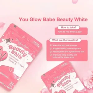You Glow Babe Beauty White 4in1 Collagen Glutathione Garcinia Cambogia Vitamin C - Image 4