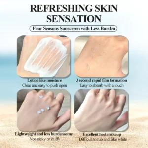 SUKEE Sunscreen UV Defense Original Sun Screen SPF50 PA Moisturizing Skin Niacinamide Sunblock - Image 8