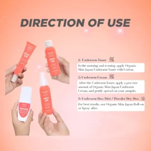 Organic Skin Japan Intensive Underarm Whitening Collection Under Arm Skin Lightening Products - Image 6